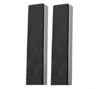 Almohadillas de mordaza de tornillo de banco reversibles de 3 a 8 pulgadas con soporte magnético para sujeción sensible, patrón de diamante antideslizante para superficie (125 mm)