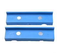 Almohadillas de mordaza para tornillo de banco, tiras protectoras de poliuretano con diseño antideslizante multiranura, magnético suave para acero, aluminio, madera