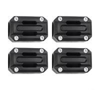 Almohadillas de nailon para motocicleta, protección contra caídas, deslizadores de marco negro 20 x 10 x 8 mm, 4 unidades