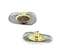 Almohadillas de nariz compatibles con marcos Ray-Ban con soporte cruzado (dorado, 14 mm)