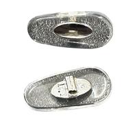Almohadillas de nariz compatibles con marcos Ray-Ban con soporte cruzado (plata, 16 mm)