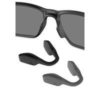 Almohadillas de nariz de repuesto de silicona para Oakley Metalink OX8153/Coinflip OO4144/Hex Jector OX8032/Trajectory OX8171/Low Key OO9433/BXTR OO9280 - Gris + Negro