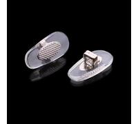 Almohadillas de nariz de repuesto para RayBan RB3549 RB4071 RB6335 RB6336 RB7140 RB8415 y más lentes de sol, kits de reparación de gafas (plata)