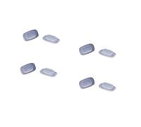 Almohadillas de nariz para gafas, 4 pares, cuadradas, rectangulares, de silicona, pieza nasal