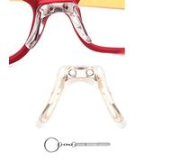 Almohadillas de nariz para gafas de sol, 2 pares de repuesto de silicona suave de grado premium para lentes antideslizantes