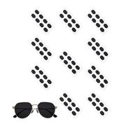 Almohadillas de nariz para gafas, esponjas, cómodas, antideslizantes, ovaladas, protectoras para la nariz, 40 pares de espuma, antihendiduras, 1,5 mm de grosor, cojín para gafas para deportes