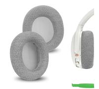Almohadillas de oído de Malla cómoda Geekria compatibles con Skullcandy Crusher ANC 2, Cojines para los Auriculares, Piezas de reparación (Gris)
