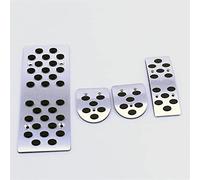 Almohadillas de pedal con logotipo, para Nissan, Tiida, Sylphy, Livina, Sunny, Qashqai, Teana, MT, acelerador de combustible, reposapiés de freno de goma antideslizante