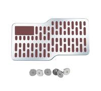 Almohadillas de pedal de acero con diseños antideslizantes, pedales de metal de fácil instalación, repuesto automotriz para mejorar el control del vehículo, accesorios de conducción antideslizantes