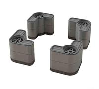 Almohadillas de pie ajustables en altura para una reducción efectiva de la vibración, base antideslizante para lavadora (negro 8 cm)