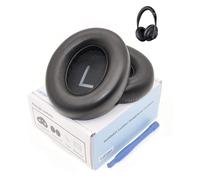 Almohadillas de piel de cordero para auriculares Bose NC700 (negro) - Repuestos de piel de oveja compatibles con auriculares con cancelación de ruido