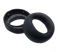 Almohadillas de piel de proteína de repuesto para Sony Pulse 3D para auriculares PS5, espuma viscoelástica de alta densidad, color gris, 90 mm de profundidad