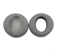 Almohadillas de piel de proteína de repuesto para Sony Pulse 3D para auriculares PS5, espuma viscoelástica de alta densidad, color gris, 90 mm (B)
