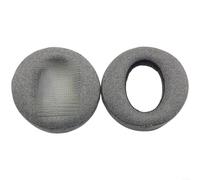 Almohadillas de piel de proteína para auriculares Sony Pulse 3D, cojines de espuma suave con hebilla segura, ligeras de 90 mm, color gris, repuesto para accesorios de controlador PS5, comodidad