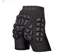Almohadillas de protección de cadera para esquí, snowboard, patinaje, protector de coxis de EVA grueso, forro transpirable, negro (protector de cadera S)