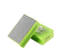 Almohadillas de pulido a mano diamante, bloque molienda abrasivo vidrio, piedra, mármol, disco lijado cerámica, 1/7 Uds(200 grits)
