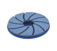 Almohadillas de pulido con bloqueo de caracol de 6 pulgadas para moler bordes de mármol, granito y para suelos de concreto, compatibles con máquinas automáticas para uso húmedo (grano 50)