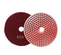 Almohadillas de pulido de 5 pulgadas de 125 mm, discos de molienda en seco y húmedo para restauración de suelos de hormigón, granito, mármol, piedra caliza, grano 30-3000