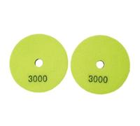 Almohadillas de pulido de diamante para marca, ruedas de pulido de esponja de 100 mm para mármol y piedra artificial, paquete de 2 con múltiples granos