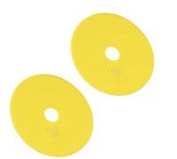 Almohadillas de pulido de resina húmeda/seca de 150 mm para restauración de suelos de piedra, 50# y 100#, discos de molienda flexibles, kit de 2 piezas (2 piezas de grano 100)