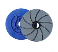 Almohadillas de pulido para suelo de hormigón con conexión de borde de bloqueo de caracol con diseño biselado para un paseo suave, compatible con máquinas automáticas para uso de granito de mármol