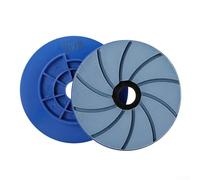 Almohadillas de pulido para suelo de hormigón con conexión de borde de bloqueo de caracol con diseño biselado para un paseo suave, compatible con máquinas automáticas para uso de granito de mármol