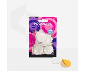 Almohadillas de recambio blancas para discos de pedicura Pododisc Staleks Pro L 80 grano caja (50 piezas) pedicura pies spa