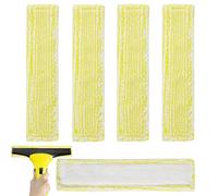 Almohadillas de Recambio para Aspiradoras de Ventanas Kärcher, 4 piezas de Almohadillas de Microfibra Compatibles Accesorios para Aspiradoras de Ventanas para WV2, WV5 y WV6 Plus Premium