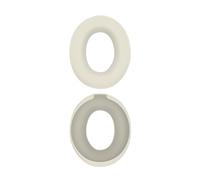 Almohadillas de reemplazo para B-Eats Studio Pro - Almohadillas de Espuma con Memoria Premium - Orejeras Suaves y cómodas con Aislamiento de Ruido, Tejido Suave para la Piel y diseño de cli (Blanco)