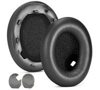 Almohadillas de repuesto 1000XM4 compatibles con Sony WH-1000XM4, almohadillas para auriculares WH 1000XM4, cuero suave de alta proteína, espuma viscoelástica de aislamiento de ruido superior
