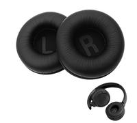 Almohadillas de Repuesto Cascos Compatibles con JBL Tune 450BT 500BT 510BT 520BT 460BT, Almohadillas Cascos Auriculares de Repuesto en Cuero PU y Esponja, Negro