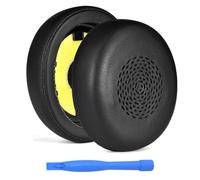 Almohadillas de Repuesto Compatibile con Jabra Evolve2 75 Auriculares de MMOBIEL - Protein PU Almohadilla Auriculares - Cascos Cojines para Jabra Evolve2 75 (no para Evolve 75) - Negro