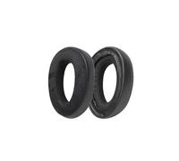 Almohadillas de repuesto compatibles con auriculares EPOS H3 y H3pro Hybrid - Terciopelo negro y cuero (2 unidades)