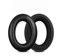 Almohadillas de repuesto compatibles con auriculares Sennheiser G4ME Zero PC350 HD380PRO PXC350 PXC450 HD400PRO, pieza de reparación de orejeras, piel de cordero negra