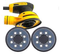 Almohadillas de repuesto compatibles con lijadoras orbitales Dewalt Dwe64233 y N329079 (2 unidades, 5 pulgadas, 8 orificios, con velcro)
