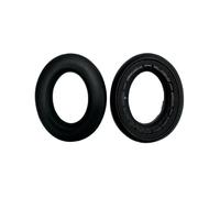 Almohadillas de repuesto compatibles con Sennheiser ACCENTUM Plus y RIG 300 PRO, cuero proteínico, múltiples colores, 2 unidades Black
