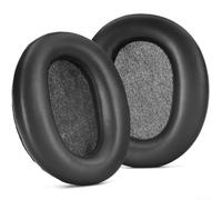 Almohadillas de repuesto de cuero de proteína suave para auriculares Sony Wh-ch720n, ajuste cómodo, almohadillas aislantes de ruido en par de tonos negros (SKU 26B18)