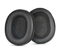 Almohadillas de repuesto de cuero suave para audio para auriculares Technica ATHM50X, M50XBT y MSR7 diseñados para mejorar el bloqueo de ruido y los niveles de comodidad (negro)