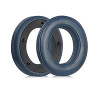 Almohadillas de repuesto de espuma viscoelástica para auriculares Focal Clear Mg Pro, color azul marino, resistentes al estiramiento y duraderas.