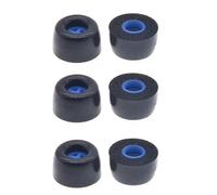 Almohadillas de repuesto de espuma viscoelástica para auriculares Sennheiser ie100pro ie40pro ie400pro ie500pro, tapones para oídos grandes, medianos y pequeños, 4 pares, negro, L