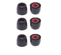 Almohadillas de repuesto de espuma viscoelástica para auriculares Sennheiser ie100pro ie40pro ie400pro ie500pro, tapones para los oídos grandes, medianos y pequeños, 4 pares, negro, S