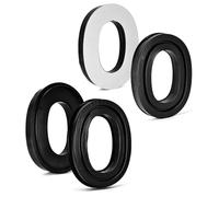 Almohadillas de repuesto de gel de silicona compatibles con 3M Peltor/Worktunes Connect/Tactical 100, 300, 500, almohadillas de protección auditiva de silicona, enfriamiento instantáneo, color negro