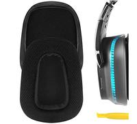Almohadillas de Repuesto de Malla de Confort Geekria para Logitech G533, G633, G635, G933, G935, Cojines para los oídos, Piezas de reparación con guía en Video (Negro)