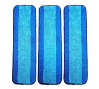 Almohadillas de repuesto de microfibra para limpieza de suelos secos y húmedos compatibles con el sistema de cuidado de suelos Bona (paquete de 3)