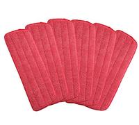 Almohadillas de repuesto de microfibra para mopa húmeda/seca para mopa de piso, apto para todas las mopas de pulverización (paquete de 6)