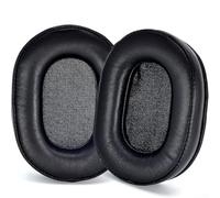 Almohadillas de repuesto de piel de oveja para Audio-Technica ATH-M50X M40X y para Sony MDR-7506 V6 para v7, cojines de espuma de alta densidad de 0.8 pulgadas, fundas de auriculares de cuero suave