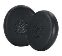 Almohadillas de repuesto de piel sintética suave para auriculares Jabra Engage 50II y Engage 40 con cable, almohadillas de espuma negra (B)