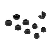 Almohadillas de repuesto de silicona para auriculares Sennheiser Momentum 1.0 2 2.0, tapones para los oídos grandes, medianos y pequeños, 4 pares de tapones para los oídos, color negro, XS, S, M, L