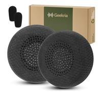 Almohadillas de Repuesto de Tela de Malla Comfort Geekria para Auriculares Logitech Zone Wired (981-000871), Zone 750 (981-001229) (no compatibles con Zone Wireless), Negras