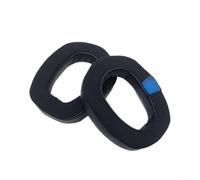 Almohadillas de repuesto de tela de malla cómoda para auriculares Logitech G435 G335, malla suave y transpirable, espuma viscoelástica, ligeras para juegos, uso diario, color negro (E)